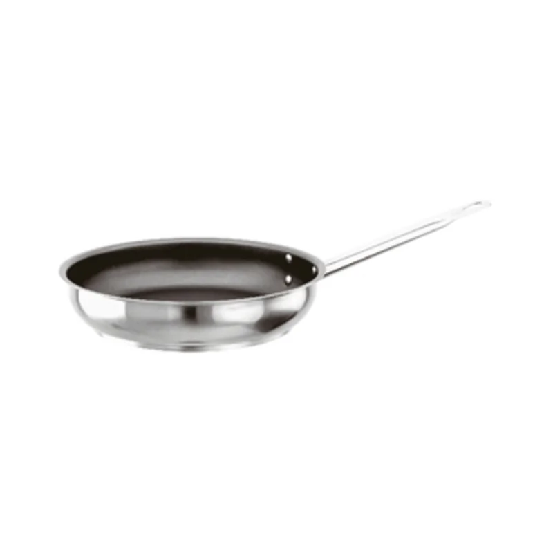 Paderno Grand Gourmet Stainless Steel Frying Pan Non-Stick - D: 15 3/4" H: 2 3/8"