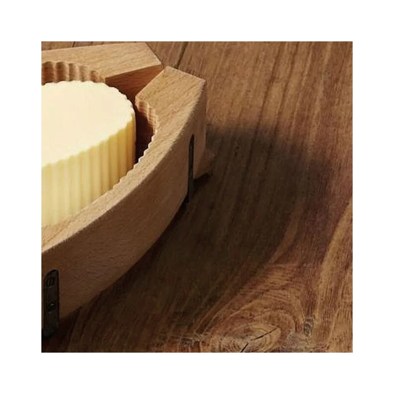 Wood Fluted Butter Mould Oval - 2 7/8 oz - 4 3/4" x 2 1/2" x 1 5/8"