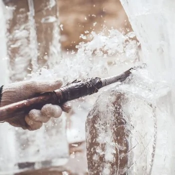 Stainless Steel Four Piece Ice Chisel Set - 30" x 6 1/2"