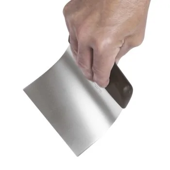 Stainless Steel Dough Scraper Flex - 4 3/4" x 3 3/4"