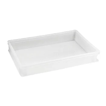 Polyethylene Box for Dough - 20 qts - 23 5/8" x 15 3/4" x 3 1/2"
