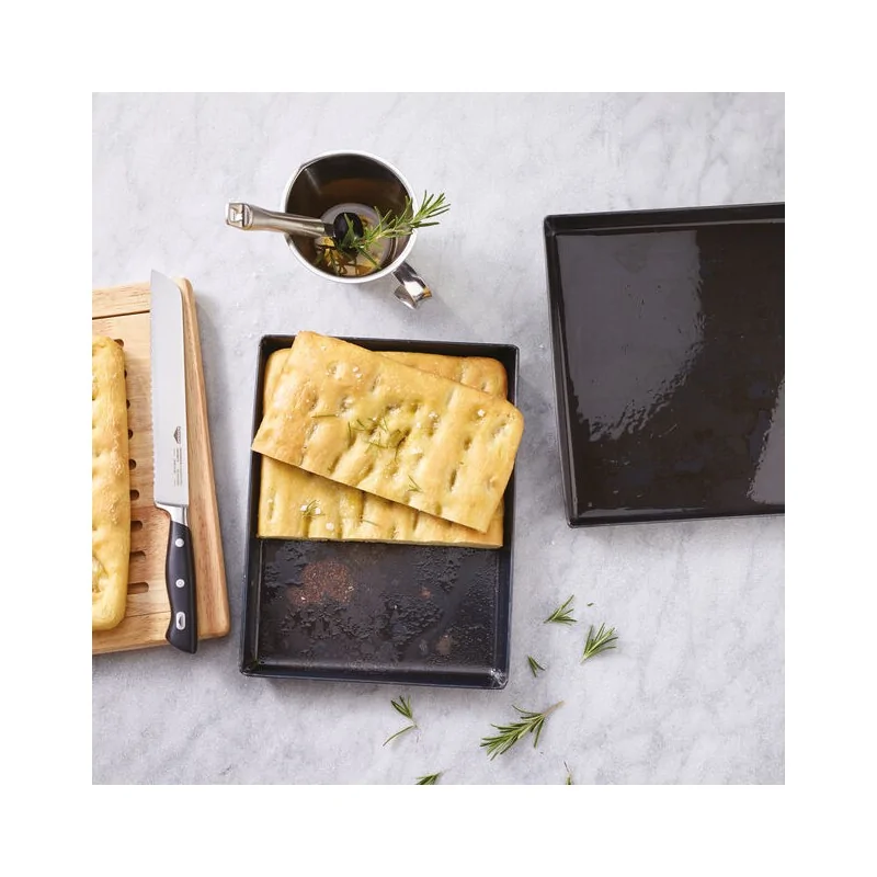 Carbon Steel Blue Steel Baking Pan Rectangular - 15 3/4" x 11 3/4" x 1 1/8"