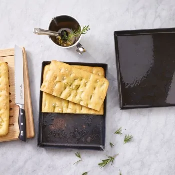 Carbon Steel Blue Steel Baking Pan Rectangular - 25 5/8" x 17 3/4" x 1 1/8"