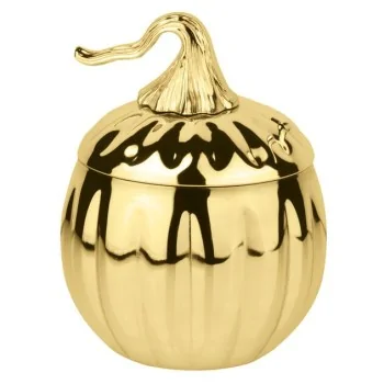 Stainless Steel Pumpkin Mug Gold - 24 oz - D: 4” H: 5¾”