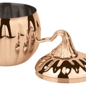 Pumpkin Mug Copper - 24 oz - D: 4” H: 5¾”