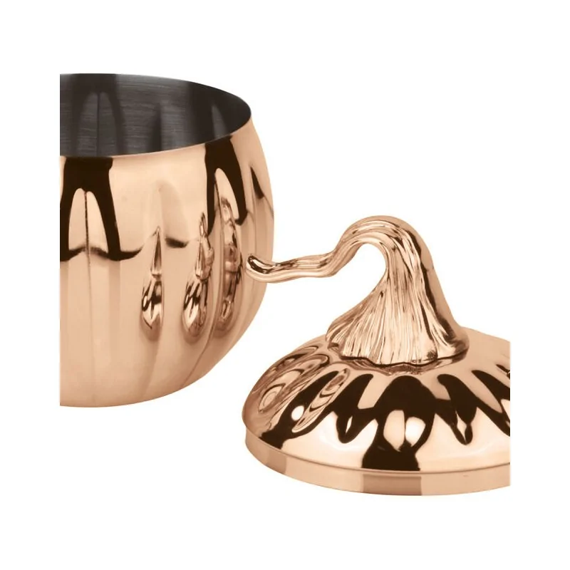 Pumpkin Mug Copper - 24 oz - D: 4” H: 5¾”