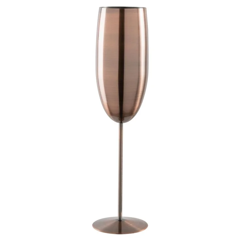 Champagne Flute Copper - 9 oz - D: 2” H: 10”