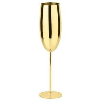 Champagne Flute Gold - 9 oz - D: 2” H: 10”