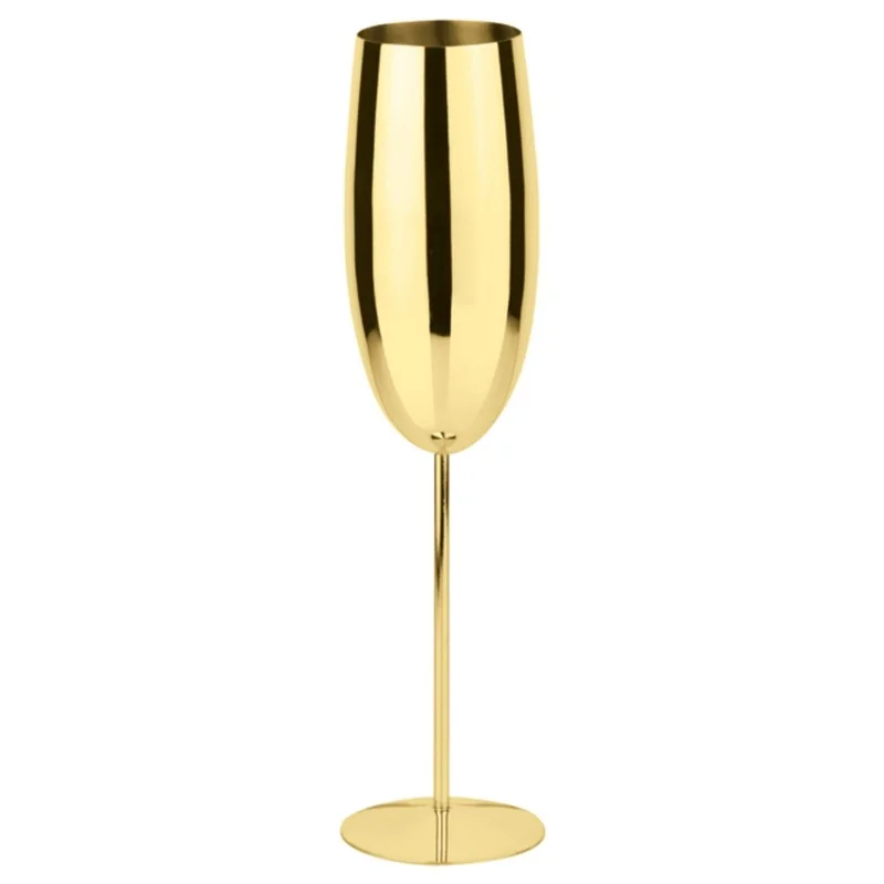 Champagne Flute Gold - 9 oz - D: 2” H: 10”
