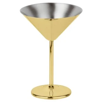 Martini Glass Gold - 6 3/4 oz - D: 4¾” H: 6½”