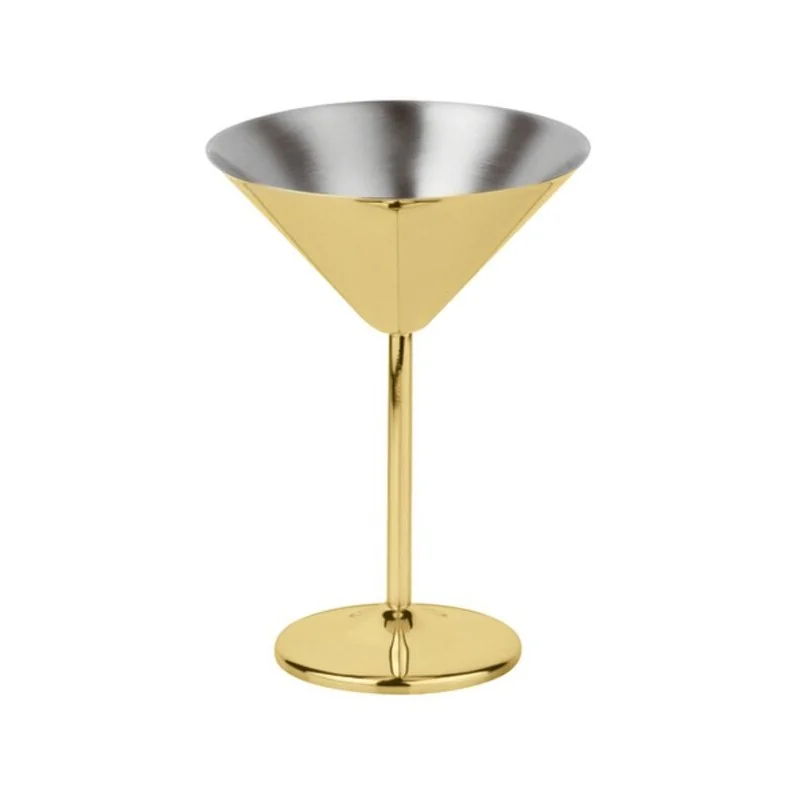 Martini Glass Gold - 6 3/4 oz - D: 4¾” H: 6½”
