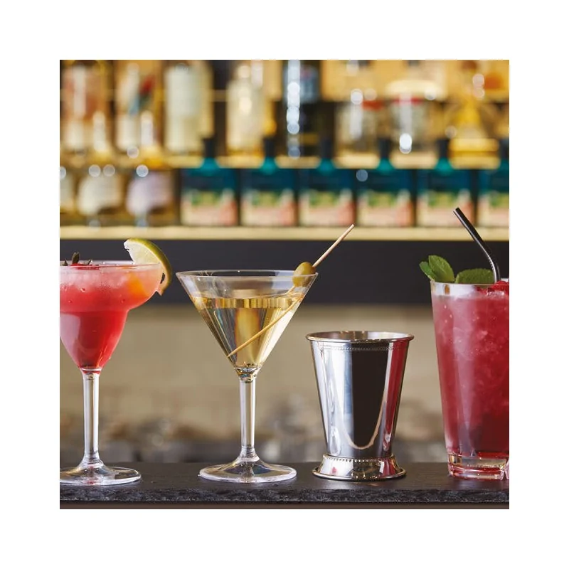 Mint Julep Cup with Base Gold - 12 4/5 oz - D: 3⅜” H: 4⅛”