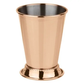 Mint Julep Cup with Base Copper - 12 4/5 oz - D: 3⅜” H: 4⅛”