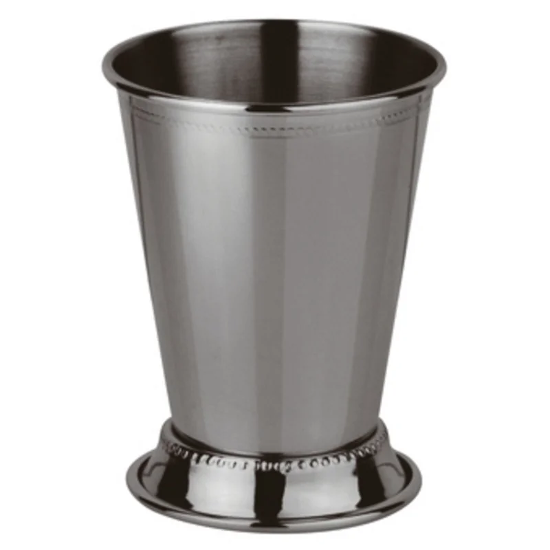 Mint Julep Cup with Base Black - 12 4/5 oz - D: 3⅜” H: 4⅛”