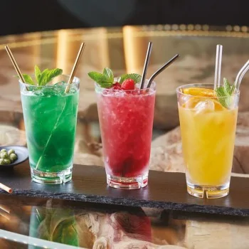 Straws Set of 12 Copper - D: 1/4" Length: 8 1/2"