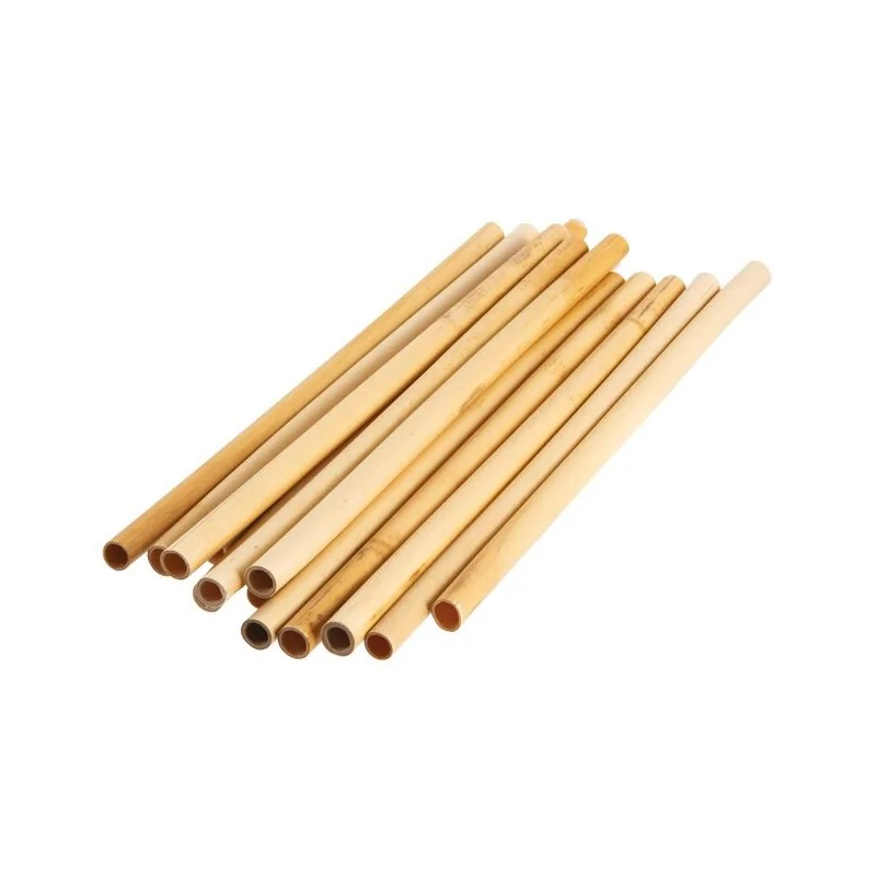 Straws Bamboo Pack of 150 - D: 1/4" Length: 8"