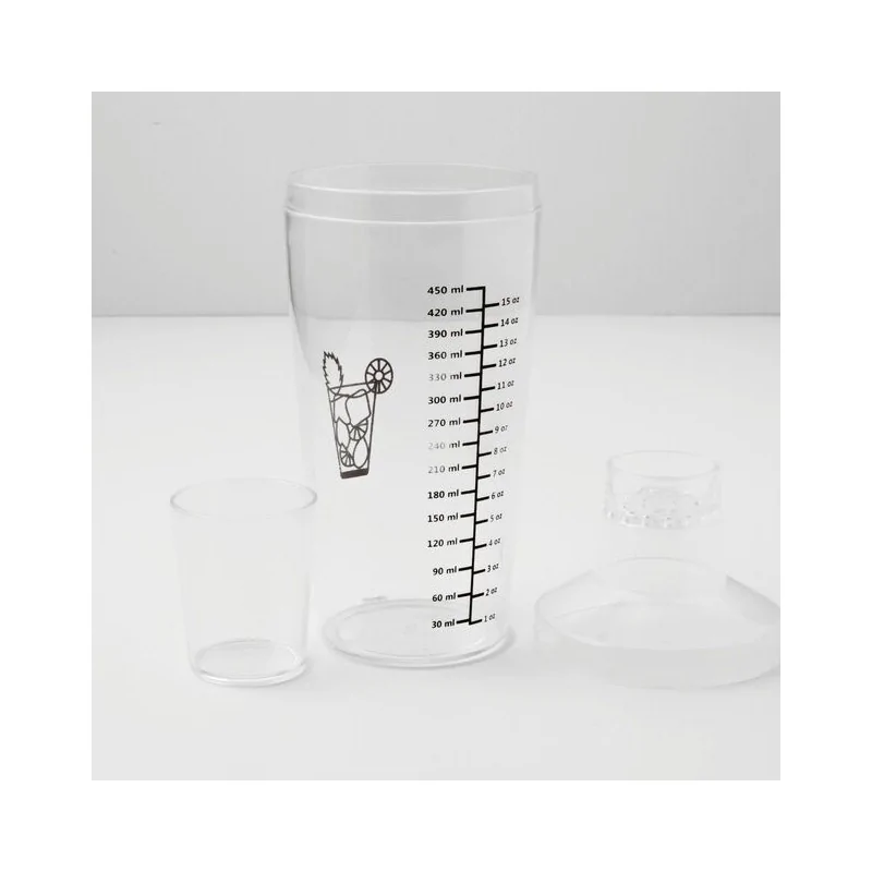 Cocktail Shaker with Recipes - 14 1/4 oz