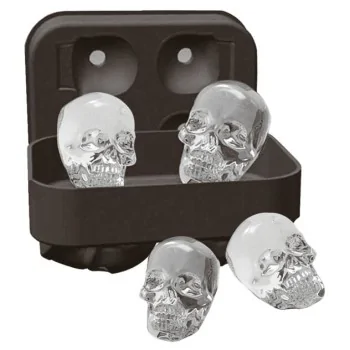 Ice Cube Mold Skulls - 4 3/8" x 3 1/8" x 1 5/8"