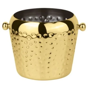 Ice Bucket Gold - 67 3/4 oz - D: 5 7/8" H: 5 1/2"