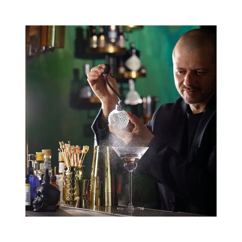 Vintage-Style Atomizer - 3 1/2 oz - D: 2 1/2" H: 2 7/8"