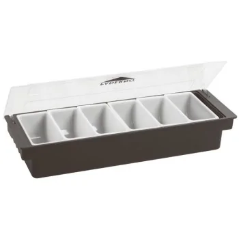 Condiment Holder 6 Compartments - 18 oz - 19 1/4" x 5 7/8" x 3 1/2"