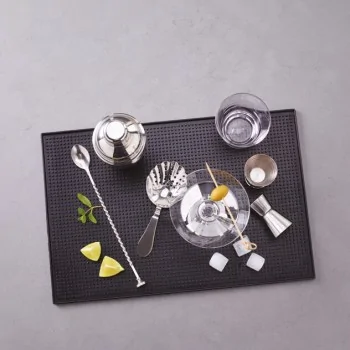 Bar Mat Black (Skid Resistant) - L: 17 3/4" W: 11 3/4"