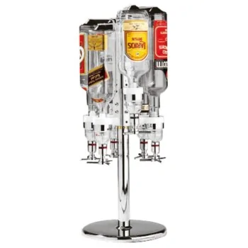 Revolving Bottle Rack (6-Bottle) - D: 10” H: 27½"