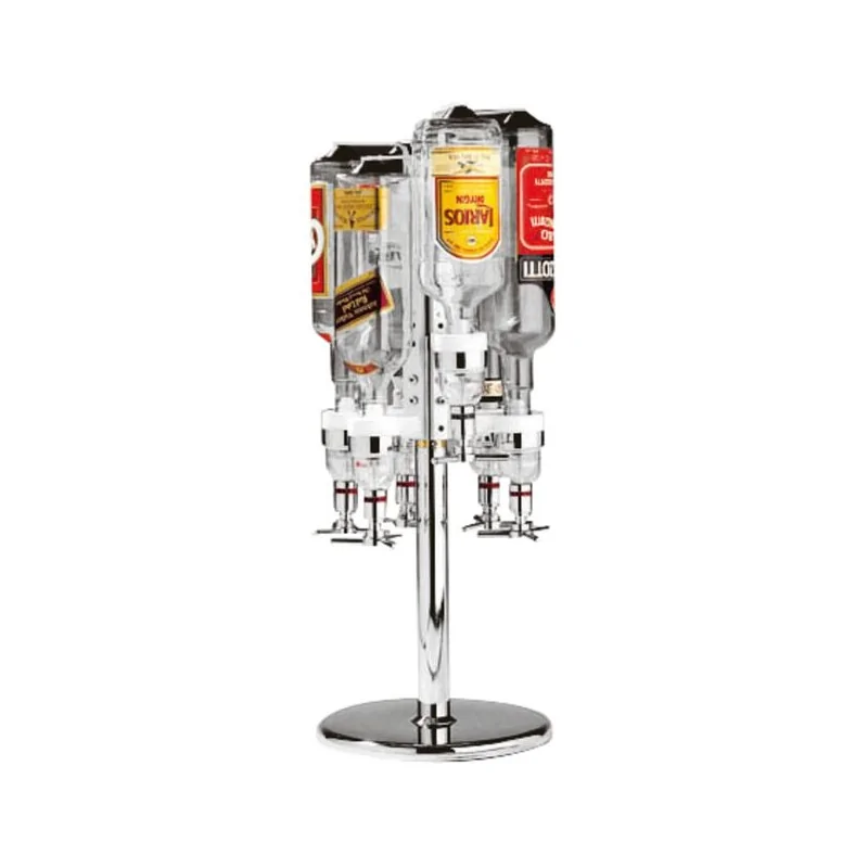 Revolving Bottle Rack (6-Bottle) - D: 10” H: 27½"