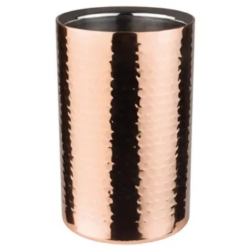 Bottle Cooler Copper - D: 4 3/4" H: 7 7/8"