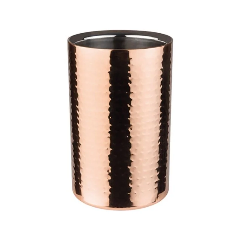 Bottle Cooler Copper - D: 4 3/4" H: 7 7/8"