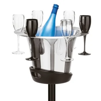 Wine Cooler Stand - D: 7 7/8" H: 26 5/8"