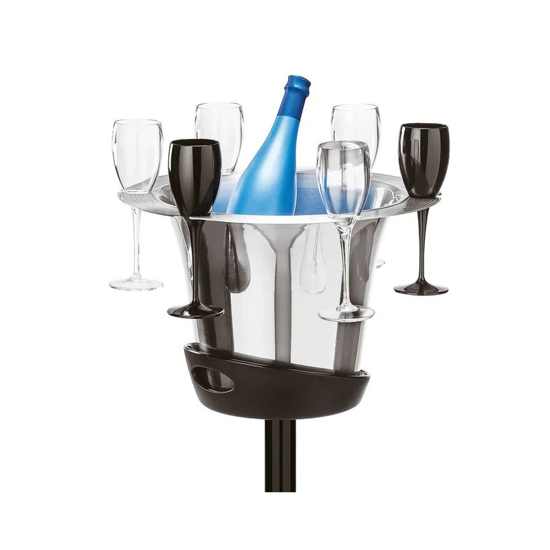 Wine Cooler Stand - D: 7 7/8" H: 26 5/8"