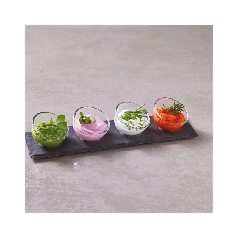 Mini Tasting Bowls with Slate - 1 1/2 oz - 13⅞” x 4"