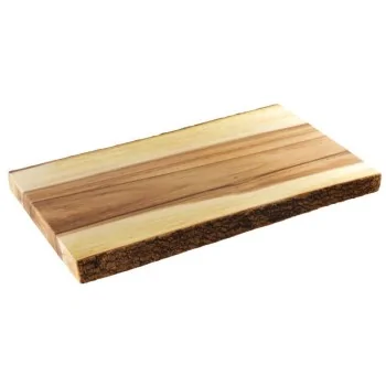Wood Serving Board with Live Edge - 17⅞” x 7⅞” x 1⅛”