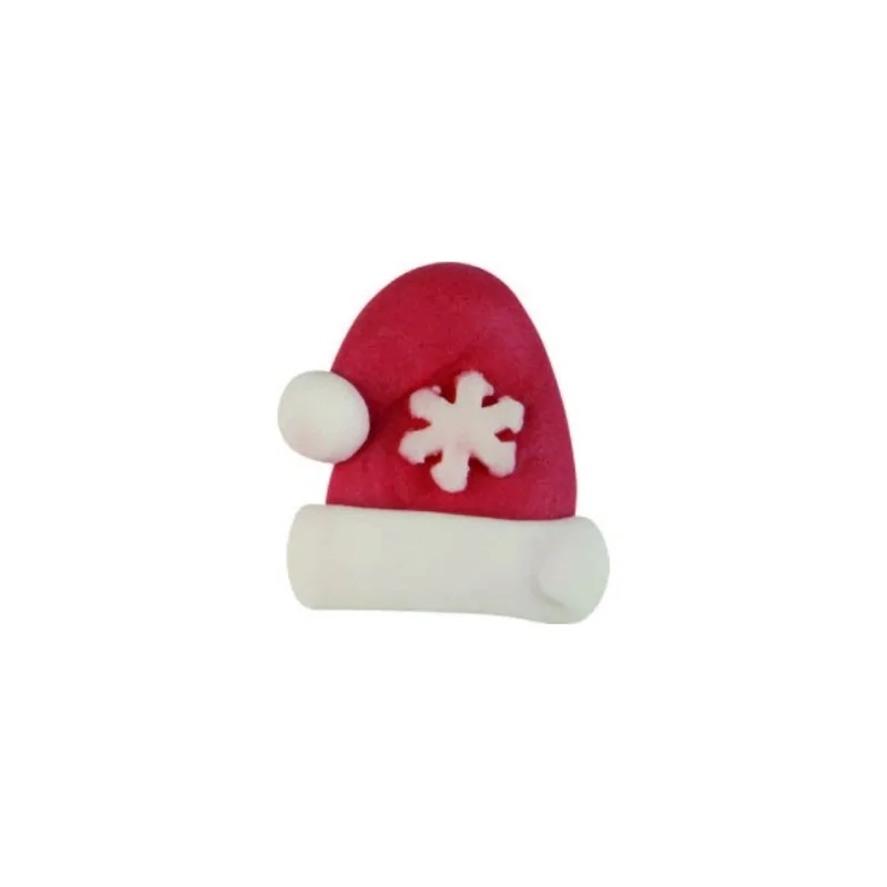 Edible Buche Log Cake Sugar Decoration - Christmas Hat - 28 mm x 23 mm - 72 pcs Edible Buche Log Cake Sugar Decoration - Christmas Hat - 28 mm x 23 mm - 72 pcs