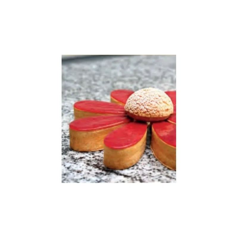 Stainless Steel Perforated Petal Shape Tart Ring - 100 mm x 45 mm x h 30 mm Stainless Steel Perforated Petal Shape Tart Ring - 100 mm x 45 mm x h 30 mm