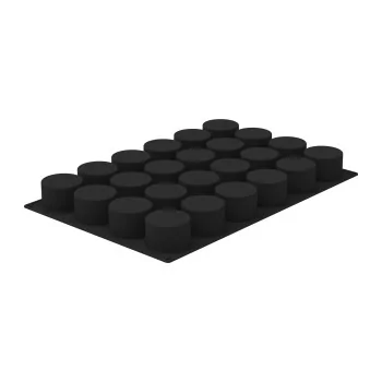 Silikomart Professional SQ096 Cylinders Pastry Mold - ø80 mm x h 45 mm - 225 ml