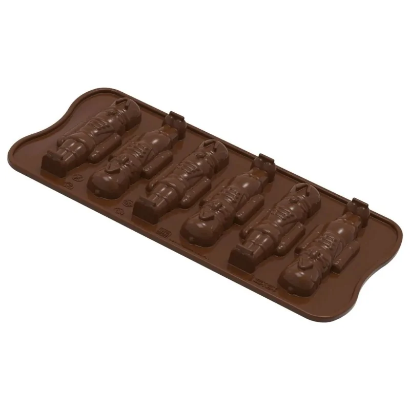 Silikomart Professional Choco Nutcracker Chocolate Mold - 26 mm x 84 mm x h 14 mm - 13.5 ml Silikomart Professional Choco Nutcracker Chocolate Mold - 26 mm x 84 mm x h 14 mm - 13.5 ml
