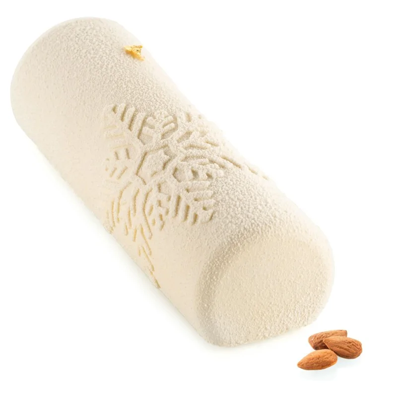 Silikomart Professional Snowfall Buche Pastry Log Mold - 81 mm x 250 mm x 58 mm - 1150 ml Silikomart Professional Snowfall Buche Pastry Log Mold - 81 mm x 250 mm x 58 mm - 1150 ml