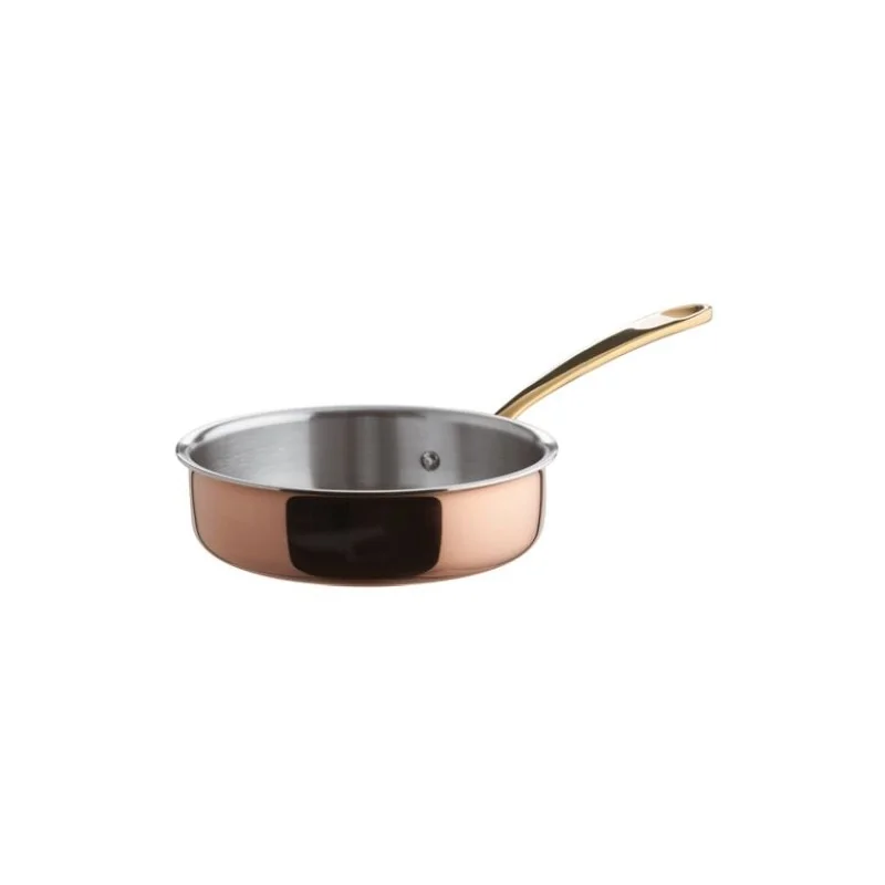 Paderno Mini Saute Pan Copper - 28 oz - D: 6 3/8" H: 1 5/8"