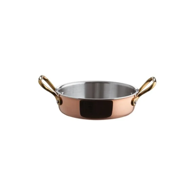 Paderno Mini Rondeau Copper - 28 oz - D: 6 3/8" H: 1 5/8"