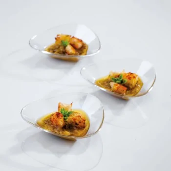 Disposable Dishes Small Pack of 100 - 1/2 oz - 3⅜” x 3⅜” x ⅝”