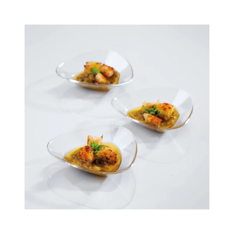 Disposable Dishes Small Pack of 100 - 1/2 oz - 3⅜” x 3⅜” x ⅝”