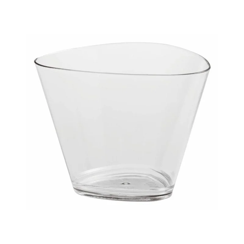 Disposable Triangular Glasses 100 pcs - 4 oz - 3⅜” x 3⅜” x 2½”