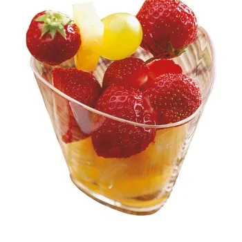 Disposable Triangular Glasses 100 pcs - 4 oz - 3⅜” x 3⅜” x 2½”