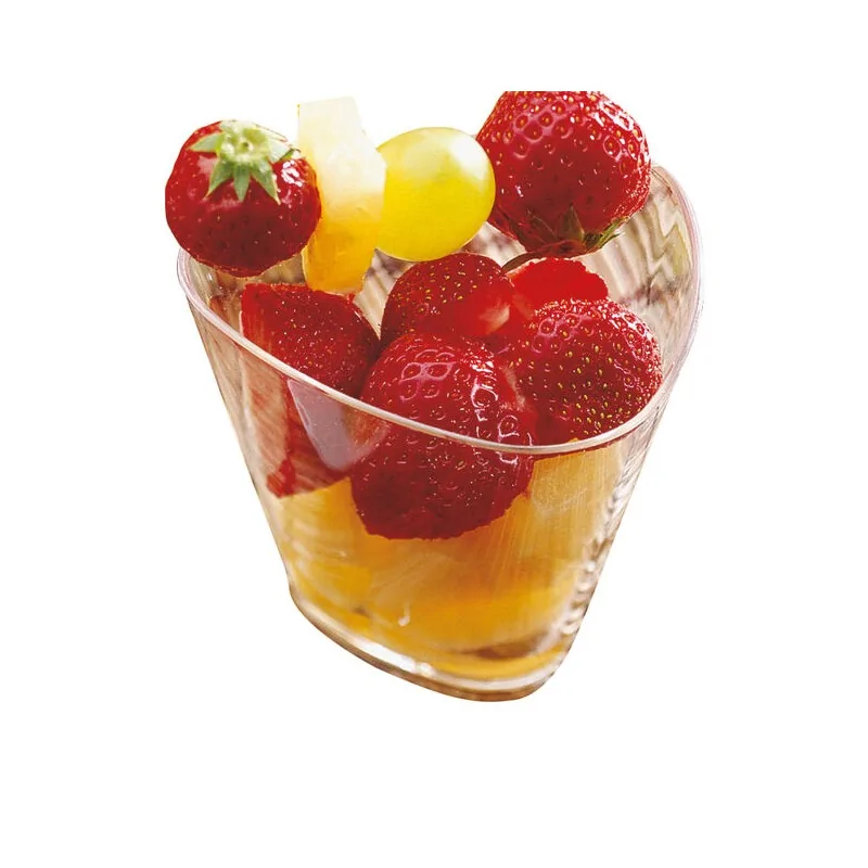 Disposable Triangular Glasses 100 pcs - 4 oz - 3⅜” x 3⅜” x 2½”