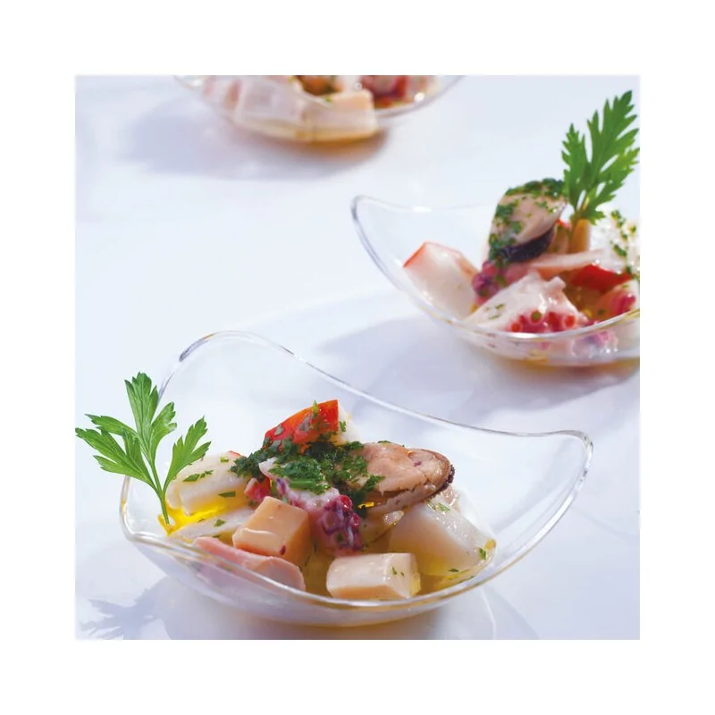 Disposable Bowls Triangular Pack of 100 - 1 oz - 3⅜” x 3⅜” x 1⅛”