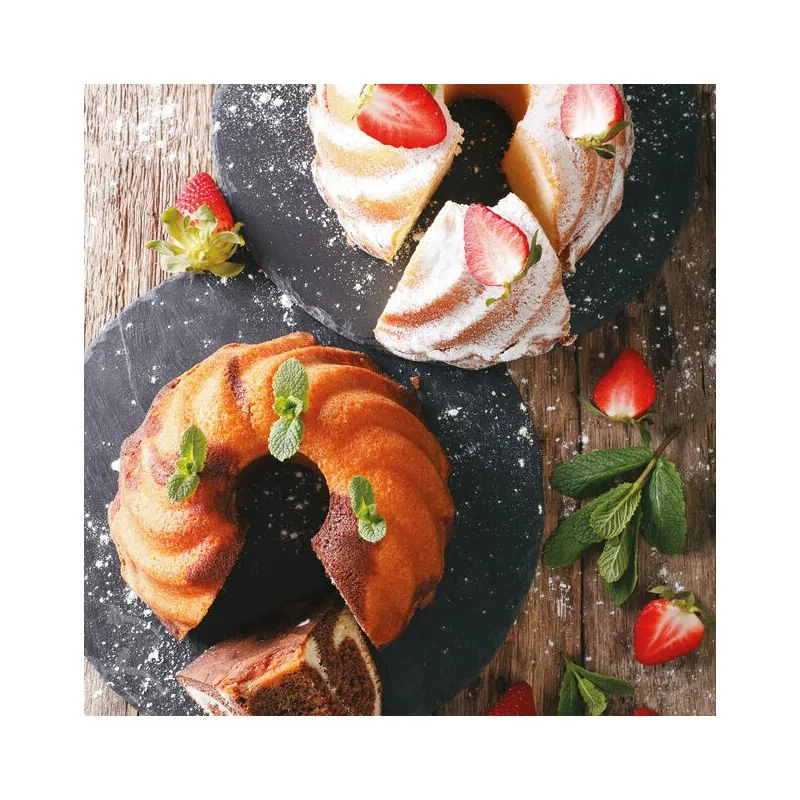 Slate Tray Round - D: 8 5/8"