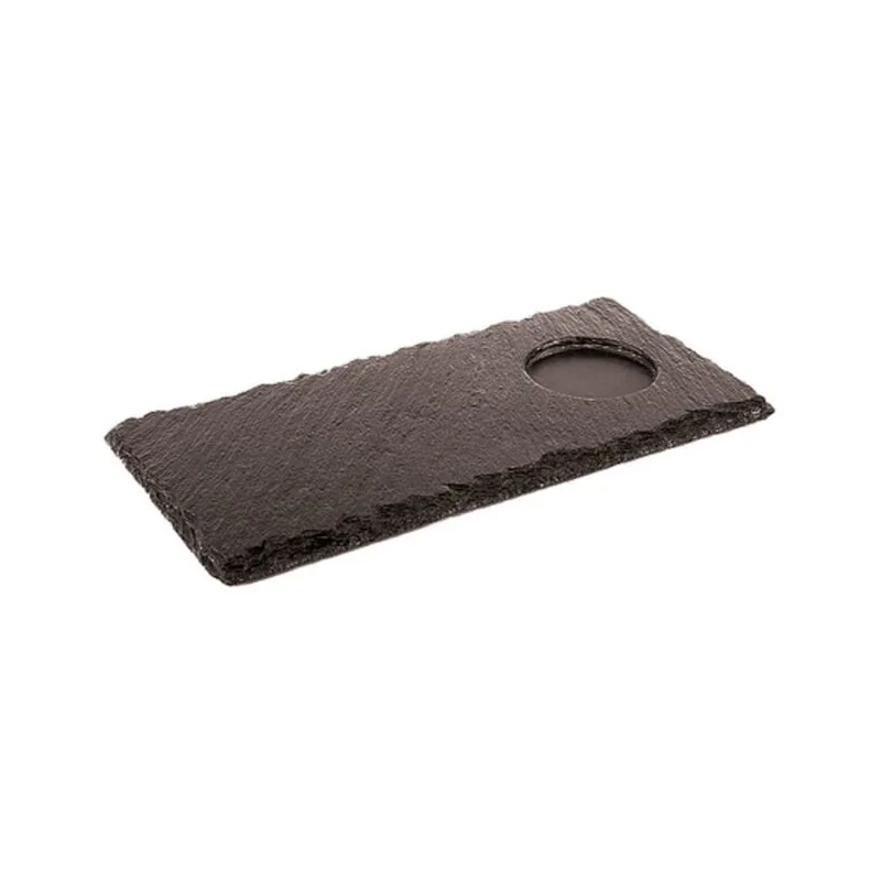 Natural Slate Tray with Hole - 9 7/8" x 4 3/4"