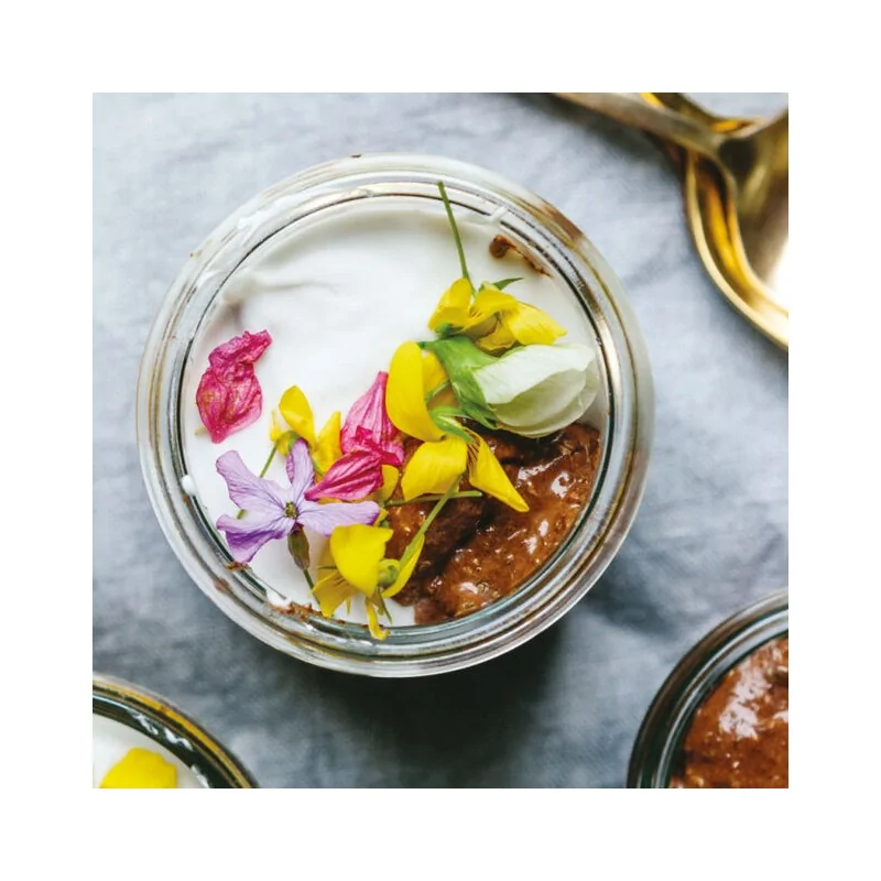 Mini Jar with Lid 12 pcs - 5 1/2 oz - D: 2 3/8" H: 3 1/8"